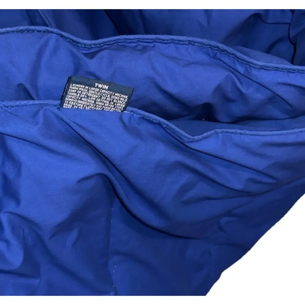 Ralph Lauren Discontinued Royal Blue Comforter Twin Cotton Retired Quilt Bedding